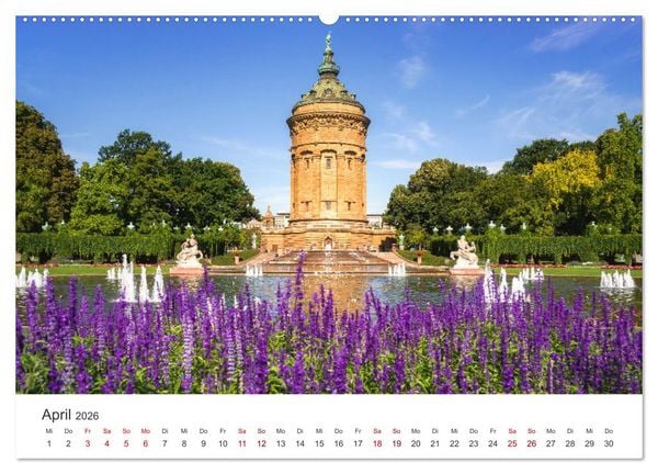 Produktbild: Der Mannheimer Wasserturm (Wandkalender 2026 DIN A2 quer), CALVENDO Monatskalender