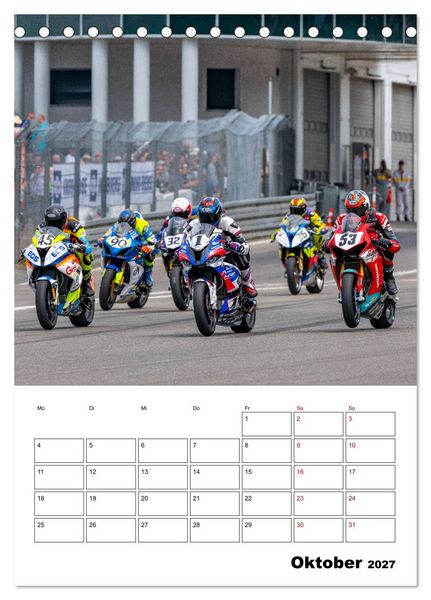 Produktbild: SuperBikes (Tischkalender 2027 DIN A5 hoch), CALVENDO Monatskalender
