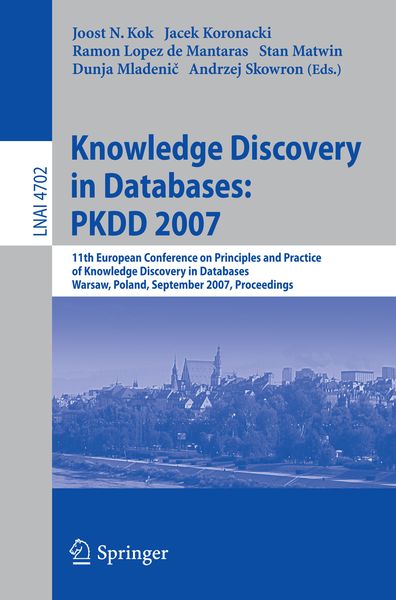 Produktbild: Knowledge Discovery in Databases: PKDD 2007