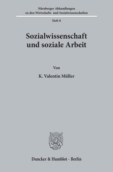 Produktbild: Sozialwissenschaft und soziale Arbeit.