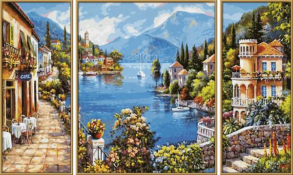 Produktbild: Schipper 609260818 - Malen nach Zahlen, Lago Romantico, 50 x 80 cm