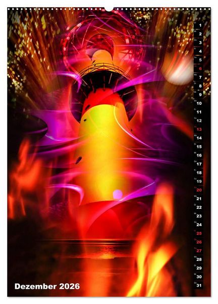Produktbild: Leuchtt&uuml;rme Kalender der besonderen Art (Wandkalender 2026 DIN A2 hoch), CALVENDO Monatskalender