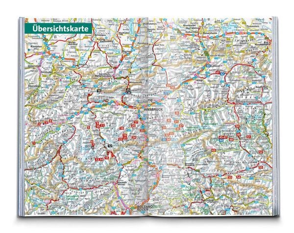 Produktbild: KOMPASS Wanderf&uuml;hrer Tiroler H&uuml;ttenwanderungen, 55 Touren mit Extra-Tourenkarte