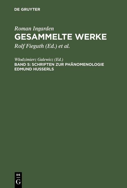 Produktbild: Schriften zur Ph&auml;nomenologie Edmund Husserls
