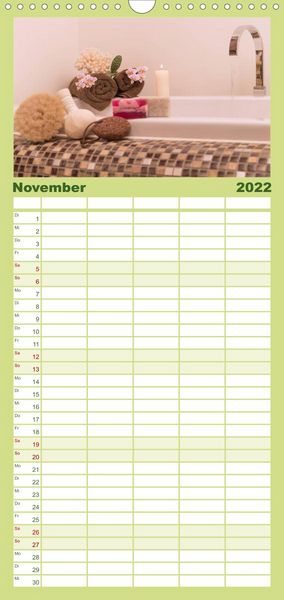 Produktbild: Urlaub f&uuml;r die Sinne - Familienplaner hoch (Wandkalender 2022 , 21 cm x 45 cm, hoch)
