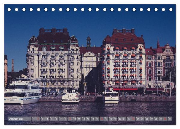 Produktbild: Stockholm - Nordische Sch&ouml;nheit (Tischkalender 2026 DIN A5 quer), CALVENDO Monatskalender