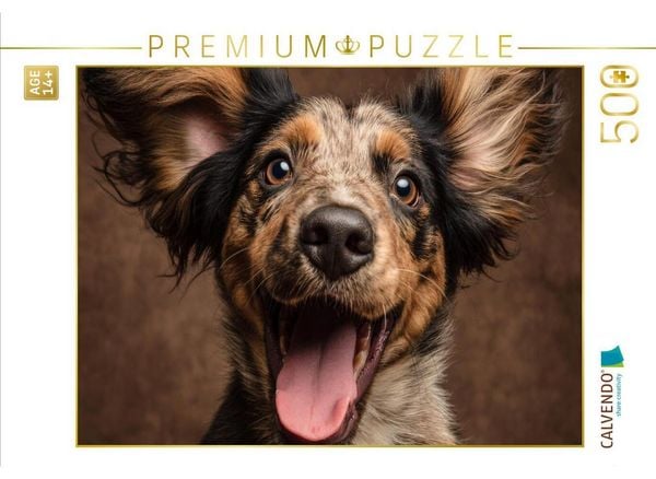 CALVENDO Puzzle Ohren hoch für pure Lebensfreude | 500 Teile Lege-Größe 48 × 36 cm Foto-Puzzle für Erwachsene