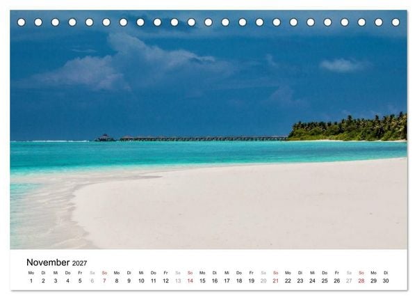 Produktbild: Malediven &ndash; Das Paradies im Indischen Ozean III (Tischkalender 2027 DIN A5 quer), CALVENDO Monatskalender