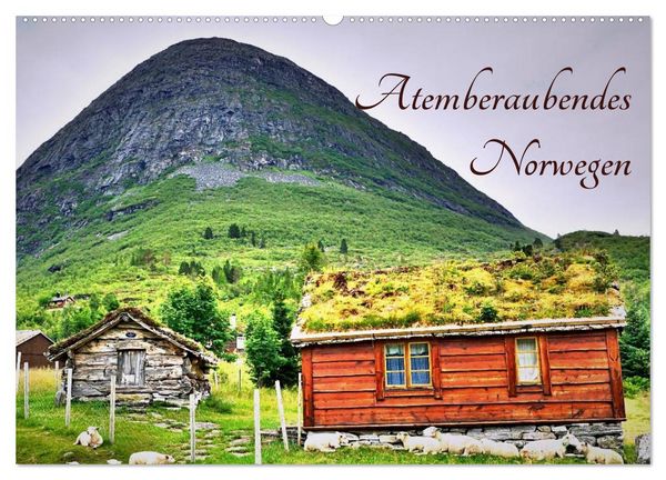 Atemberaubendes Norwegen (Wandkalender 2026 DIN A2 quer), CALVENDO Monatskalender