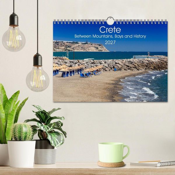 Produktbild: Crete - Between Mountains, Bays and History (Wall Calendar 2027 DIN A4 landscape), CALVENDO 12 Month Wall Calendar