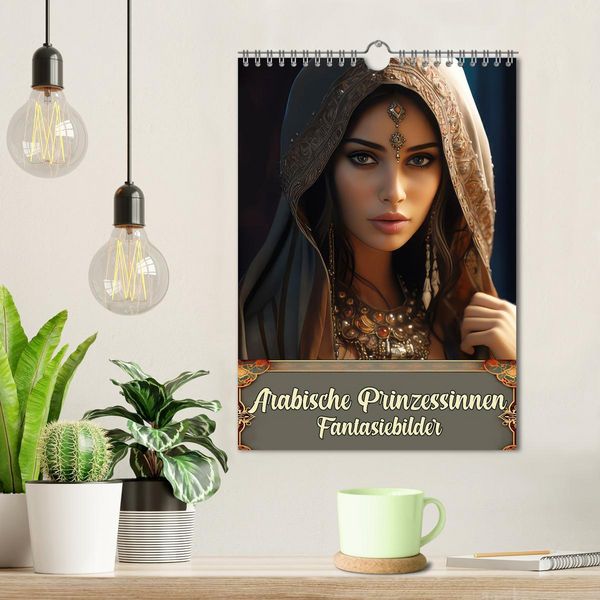 Produktbild: Arabische Prinzessinnen Fantasiebilder (Wandkalender 2026 DIN A4 hoch), CALVENDO Monatskalender
