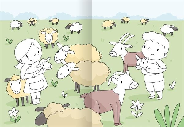 Produktbild: Mein gro&szlig;es buntes Malbuch &ndash; Bauernhof