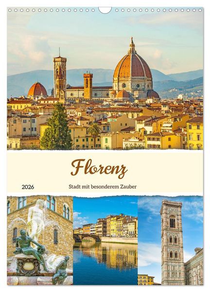 Produktbild: Florenz - Stadt mit besonderem Zauber (Wandkalender 2026 DIN A3 hoch), CALVENDO Monatskalender
