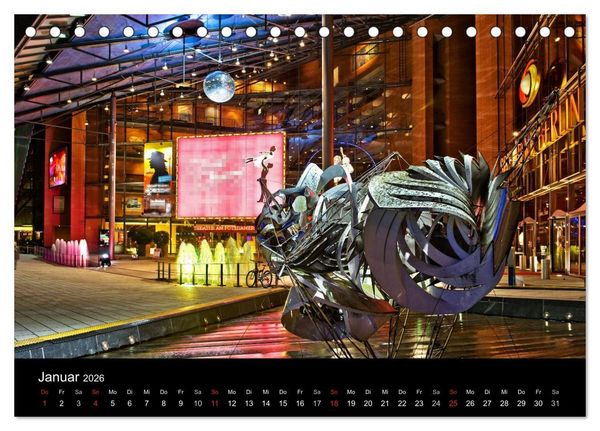 Produktbild: Berlin bei Nacht (Tischkalender 2026 DIN A5 quer), CALVENDO Monatskalender
