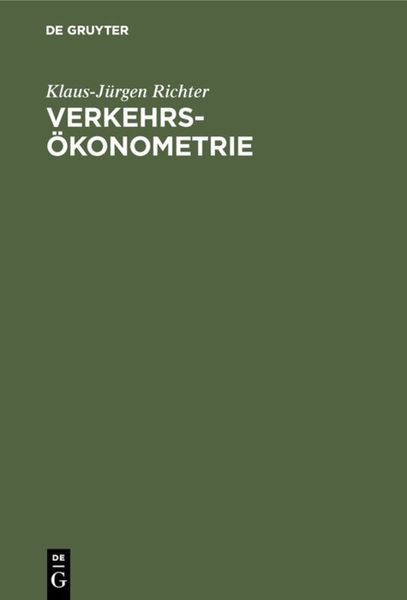 Produktbild: Verkehrs&ouml;konometrie