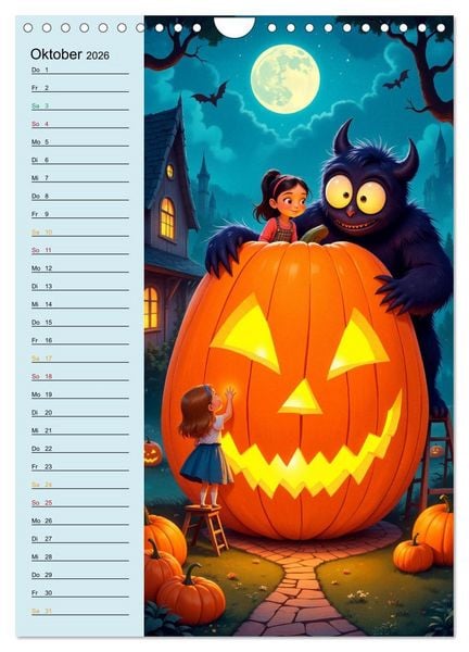 Produktbild: Traumreise ins Abenteuerland - Planer f&uuml;r Kinder (Wandkalender 2026 DIN A4 hoch), CALVENDO Monatskalender
