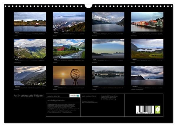 Produktbild: An Norwegens K&uuml;sten (Wandkalender 2026 DIN A3 quer), CALVENDO Monatskalender