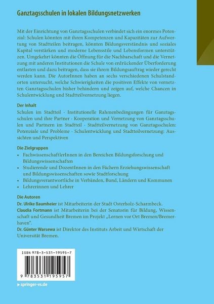 Produktbild: Ganztagsschulen in lokalen Bildungsnetzwerken