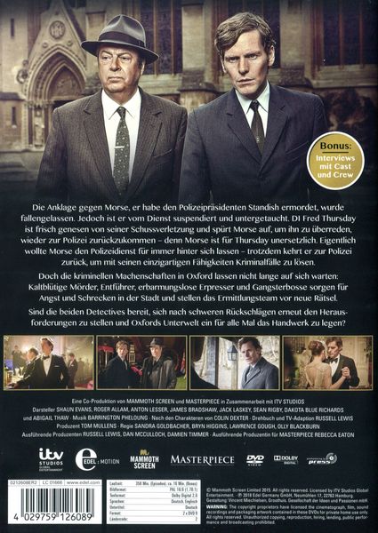 Produktbild: Der junge Inspektor Morse - Staffel 3 [2 DVDs]