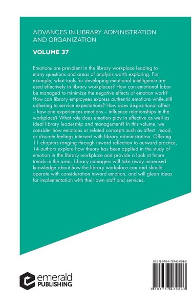 Produktbild: Emotion in the Library Workplace