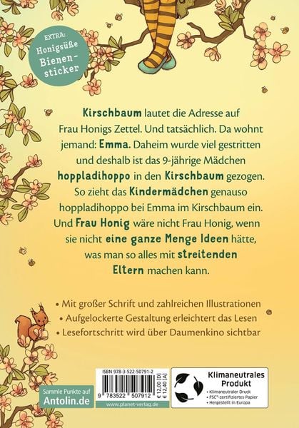Produktbild: Frau Honig: Frau Honig und die Geheimnisse im Kirschbaum