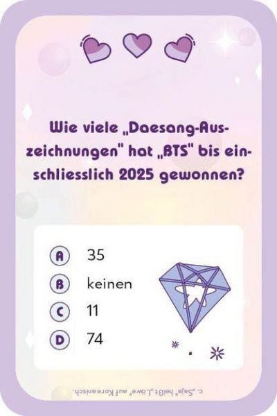 Produktbild: Kartenspiel: Das ultimative K-Pop-Quiz