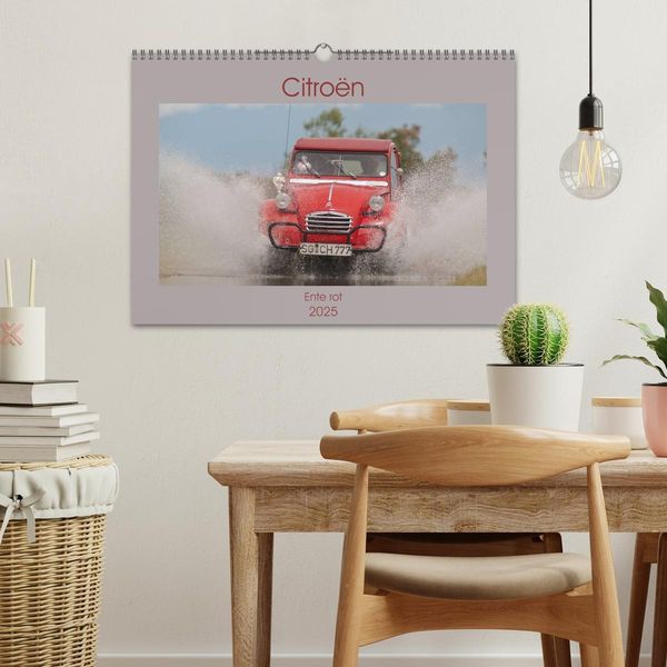 Produktbild: Citro&euml;n 2CV - Ente rot (Wandkalender 2025 DIN A3 quer), CALVENDO Monatskalender