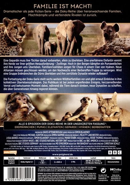 Produktbild: WILDE DYNASTIEN II - Die Clans der Tiere [2 DVDs]