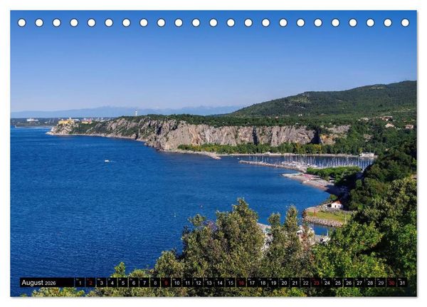 Produktbild: Triest und seine Riviera (Tischkalender 2026 DIN A5 quer), CALVENDO Monatskalender