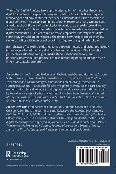 Produktbild: Theorizing Digital Rhetoric