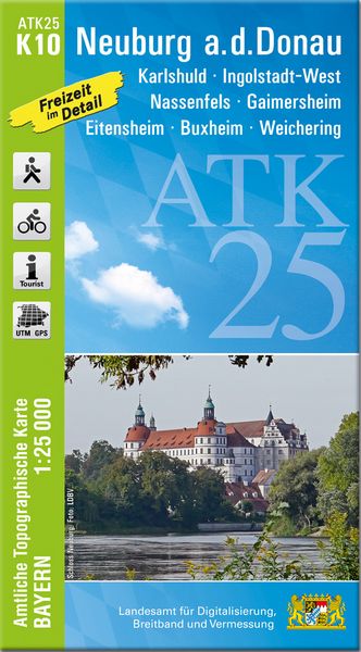 ATK25-K10 Neuburg a.d.Donau (Amtliche Topographische Karte 1:25000), Sonstige von , Landesamt für Digitalisierung, Breitband und Vermessung, Bayern,