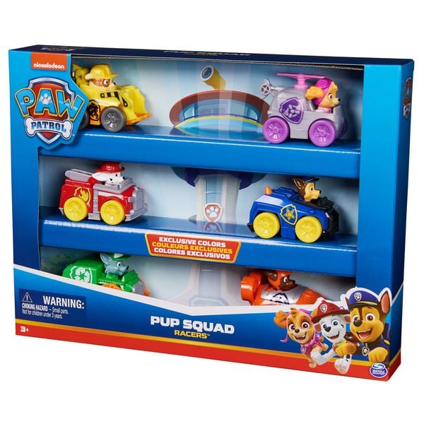 Produktbild: PAW Patrol Pup Squad Racers &ndash; 6-teiliges Fahrzeug-Geschenkset