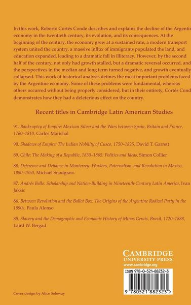 Produktbild: The Political Economy of Argentina in the Twentieth Century