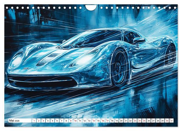Produktbild: Neon Speed (Wandkalender 2026 DIN A4 quer), CALVENDO Monatskalender