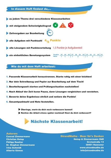 Produktbild: Mathematik Klassenarbeits-Trainer Klasse 8 &ndash; StrandMathe