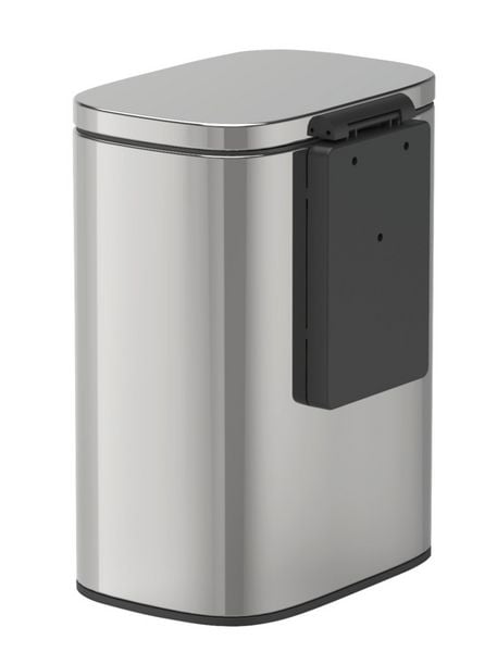 Produktbild: Wand-Kosmetikeimer Mod. Sare Gl&auml;nzend 5 L, Easy Close Absenkautomatik