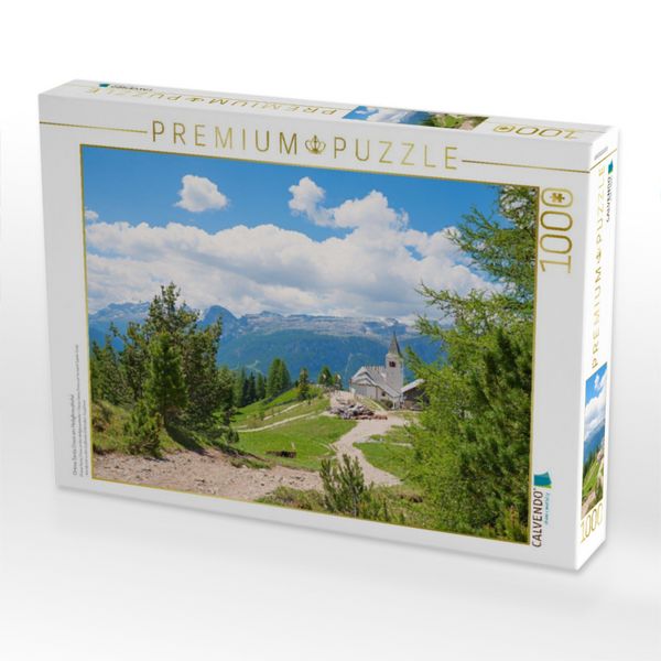 Produktbild: CALVENDO Puzzle Chiesa Santa Croce am Heiligkreuzkofel | 1000 Teile Lege-Gr&ouml;&szlig;e 64x48cm Foto-Puzzle f&uuml;r gl&uuml;ckliche Stunden