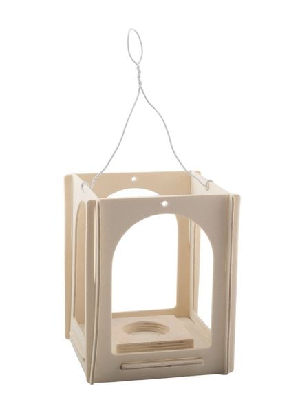 Produktbild: PEBARO 849 - Holzbausatz Laterne zum Selbstgestalten, Holzkonstruktion zum Zusammenstecken