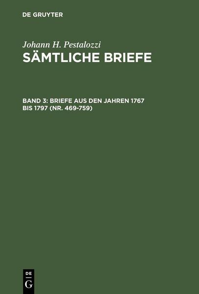 Produktbild: Briefe aus den Jahren 1767 bis 1797 (Nr. 469-759)