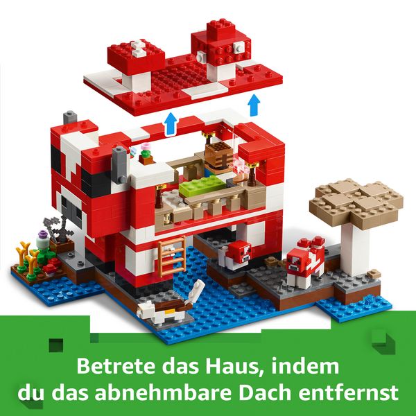 Produktbild: LEGO Minecraft 21270 Das Pilzkuh-Haus, Spielzeug und Gamer Geschenk