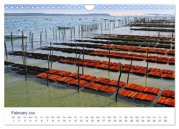 Produktbild: Arcachon Bay and the French Atlantic coast near Bordeaux (Wall Calendar 2026 DIN A4 landscape), CALVENDO 12 Month Wall Calendar