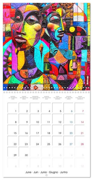 Produktbild: Colorful Raw Art (Wall Calendar 2026 12 &times; 12 Inch) CALVENDO 12 Month Wall Calendar