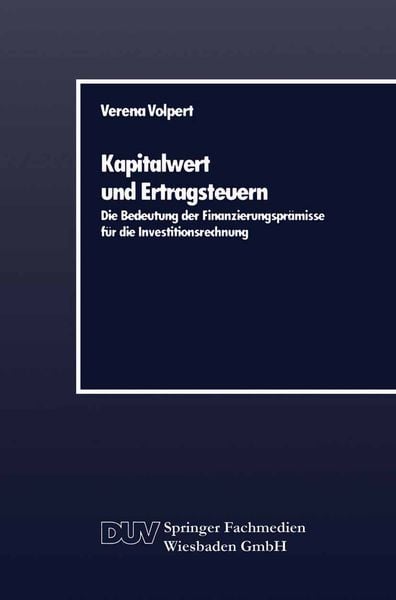Produktbild: Kapitalwert und Ertragsteuern