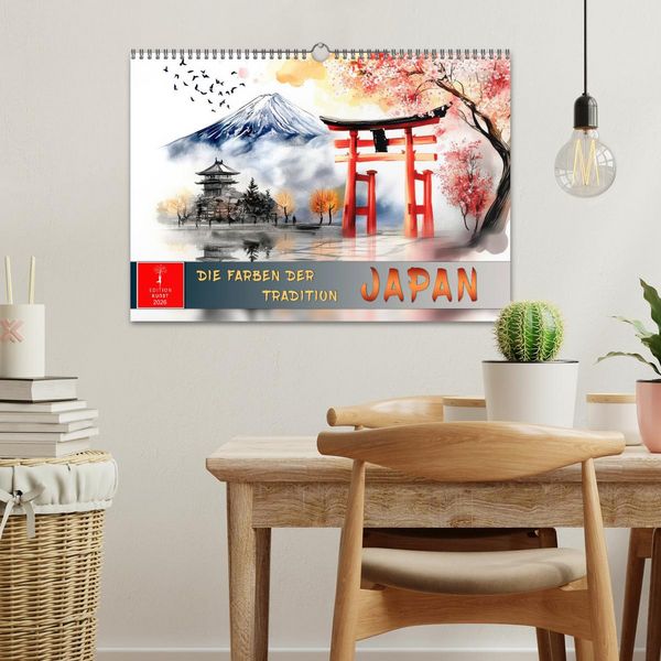 Produktbild: Japan - die Farben der Tradition (Wandkalender 2026 DIN A3 quer), CALVENDO Monatskalender