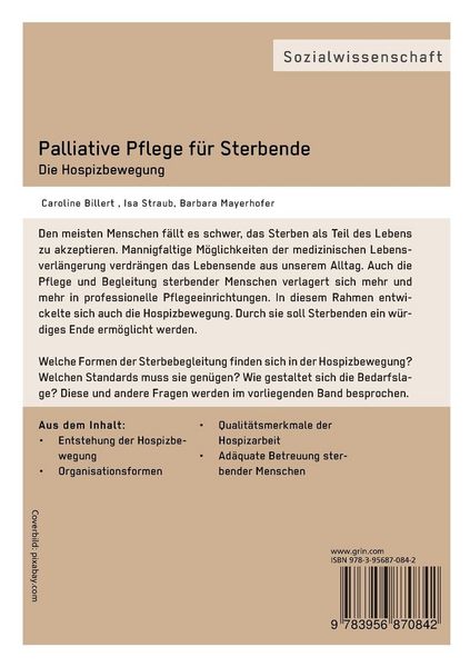 Produktbild: Palliative Pflege f&uuml;r Sterbende