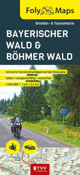 FolyMaps Böhmerwald / Bayerischer Wald 1:250 000, Karte von , TVV Touristik-Verlag GmbH, 9783937063706