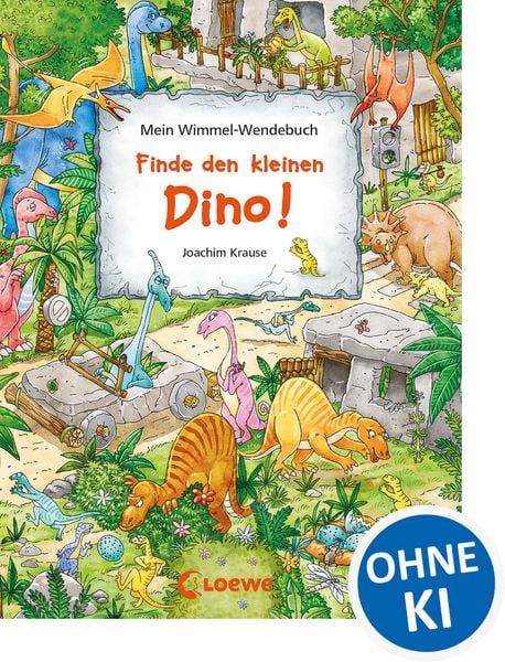 Produktbild: Mein Wimmel-Wendebuch - Finde den kleinen Dino! / Finde das blaue Auto!