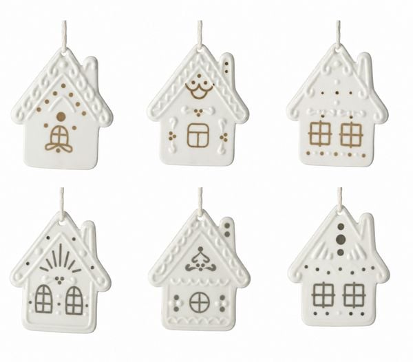 Produktbild: Lebkuchenh&auml;usschen Display 36 Stk. 6 Designs a 6 Stk.