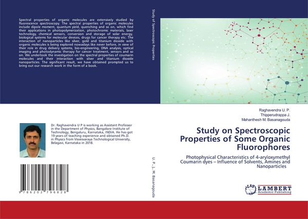 Produktbild: Study on Spectroscopic Properties of Some Organic Fluorophores