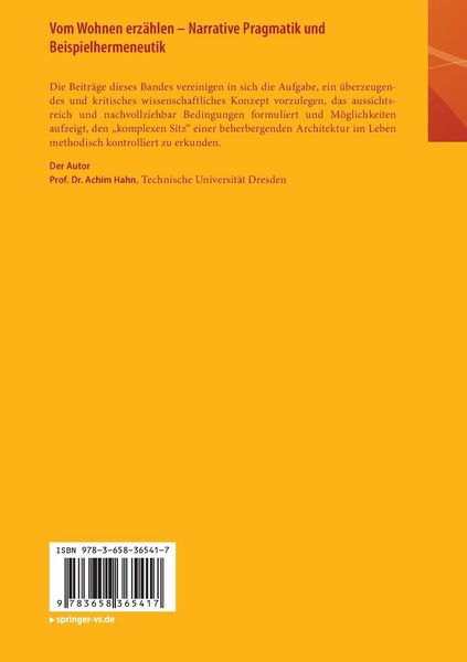 Produktbild: Vom Wohnen erz&auml;hlen &ndash; Narrative Pragmatik und Beispielhermeneutik